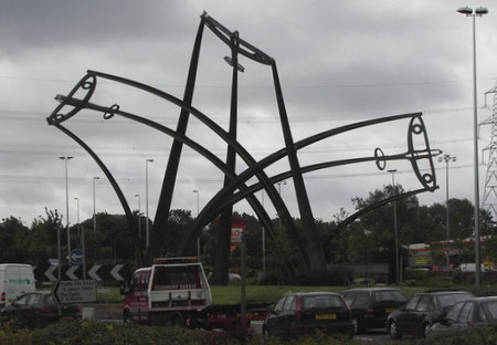 The Sentinel sculpture of three Spitfires by Tim Tolkien