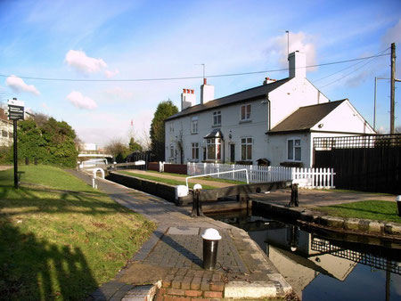 The lock-keeper's cottage at Minworth top lock