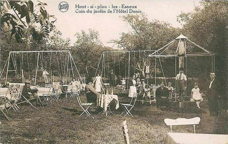 Coin du jardin de l'Auberge Donis