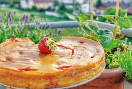 Pastiera Napoletana with Strawberries