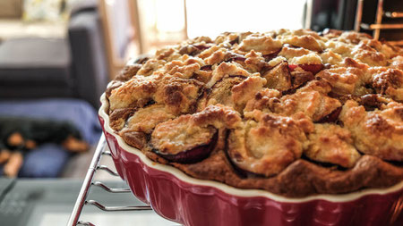 Plum Cake with spelt flour