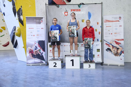 Swiss Climbing Cup, Griffig Uster,victory ceremony, Women U18