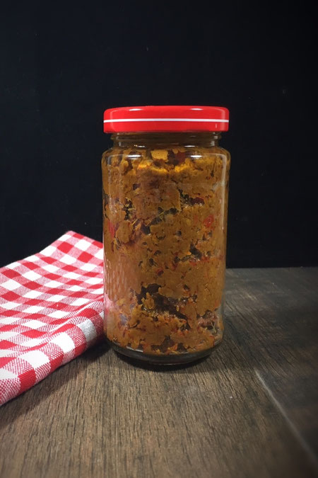 rote Currypaste selbst gemacht im Thermomix für Thai Curry Gerichte scharf vegan