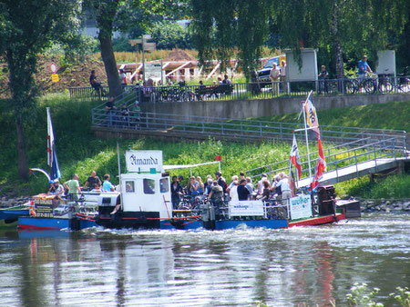 Amanda in ihrem Element und voll beladen