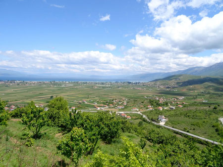 Vue sur le lac d'Ohrid