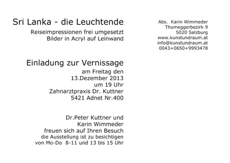 Einladung zur Vernissage 