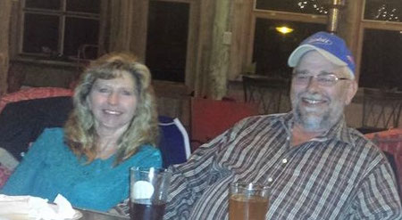 Judy & Dave relaxing after a hard day's work!