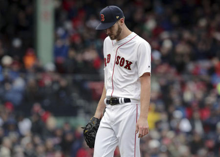 Sguardo desolato di Chris Sale