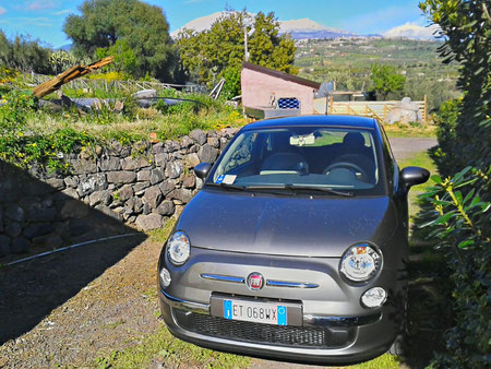 Mietauto vor Ätna