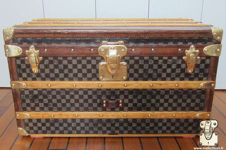 petite malle courrier Louis vuitton damier foncé 1895