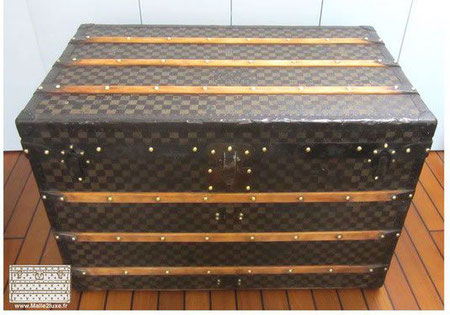 Malle courrier louis vuitton damier foncé 1890