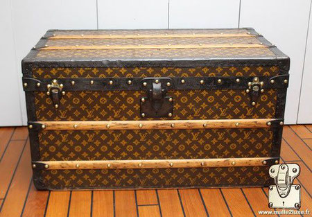 malle courrier louis vuitton acier et toile mark 2 1915