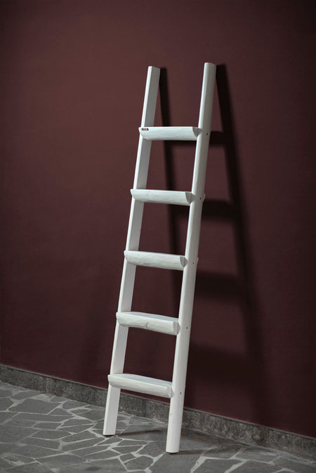 Scala a pioli artigianale con ripiani - Wood ladder with shelves for home decor