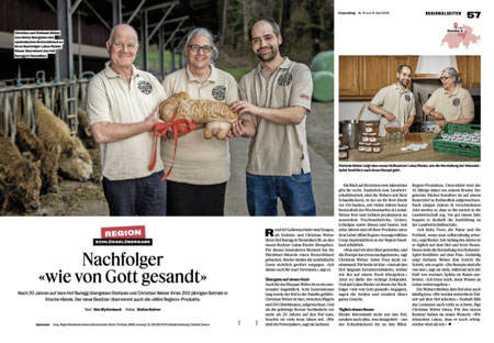 Zeitungsartikel Übernahme
