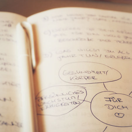Mindmap Lebensbereiche Coaching Reflexion