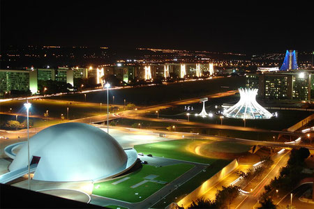 Brasília-Panorámica nocturna