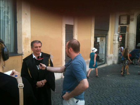 Interviste durante il SIT IN - ROMA 25 LUGLIO 2012 -