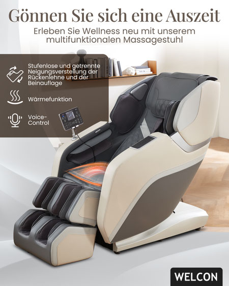 Erfahren Sie, wie sinnvoll ein Massagesessel ist. Entdecken Sie gesundheitliche Vorteile, wirtschaftliche Aspekte und innovative Technologien mit Welcon.