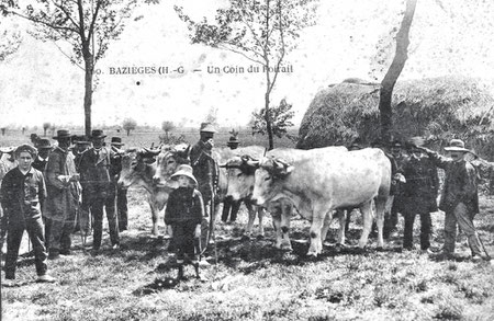 Scène de foire au fond du Foirail