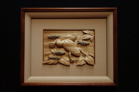 木彫りの壁掛け＞宮本彫刻 - 木彫の注文制作 販売