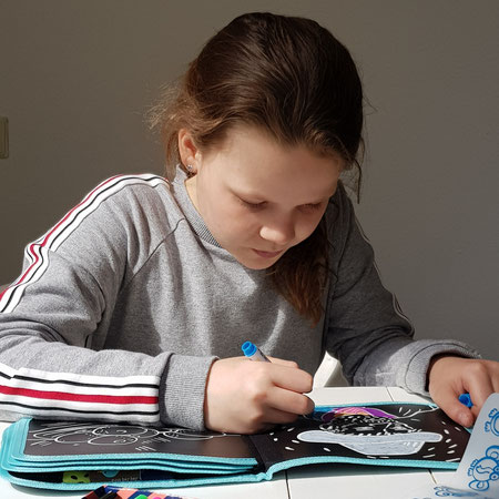 Van Gogh kleuren met de Wishy Washy Markers.