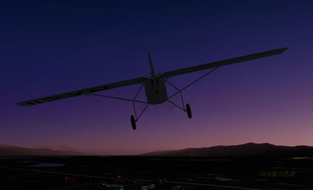 夜間飛行 X−Planeのスクリーンショットです。