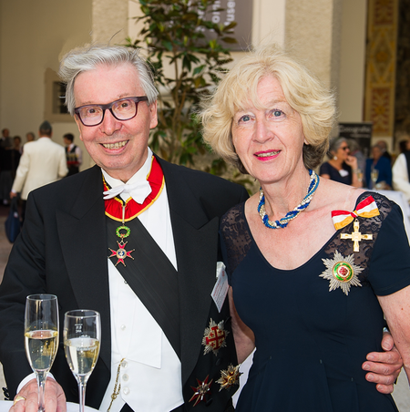 Edwin Gräupl und Rita Gräupl bei der Investitur in Salzburg