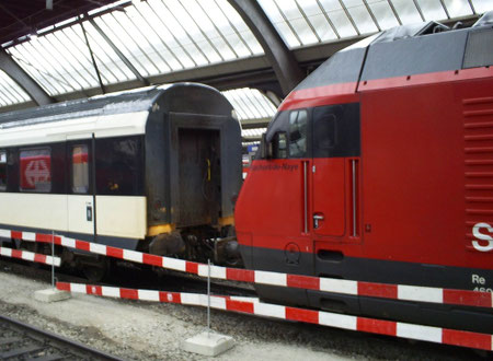 Am 15. August 2008 in Zürich HB angekommen mit dem IC 1035 aus Bern