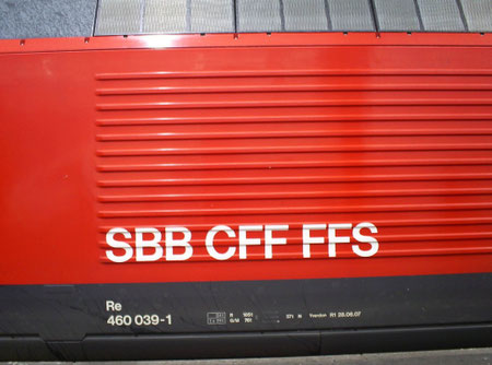 Am 15. August 2008 in Zürich HB angekommen mit dem IC 1035 aus Bern