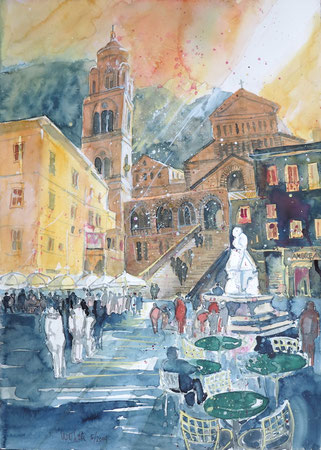 Amalfi_Aquarell 38x56 cm_5-2019