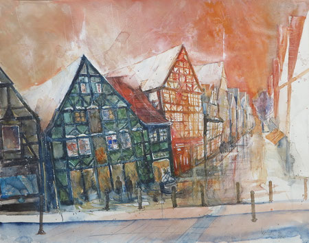 Celle_Grünes Haus in der Zöllnerstr._50 x 65 cm_10-2016