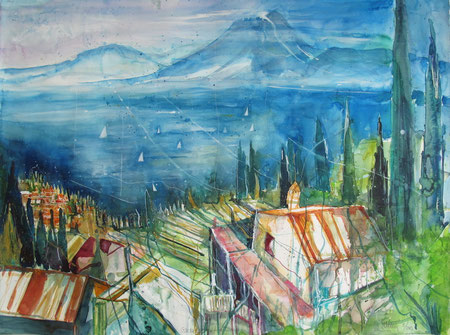 Lago di Garda_Albisano_56x76 cm