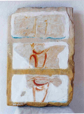 Adonde 2003 Silicate,whitewash on sandstone 49x33cm