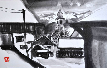 Fiss/Tyrol/Sumi-e/25,0x16,8cm/ID: Y306-2932/250.-€