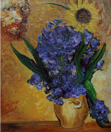 "Hommage à Van Gogh" huile s/toile  60x50