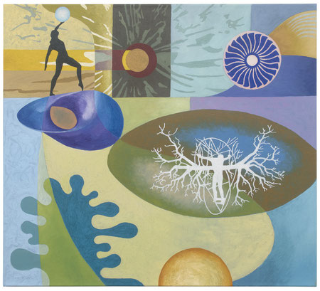 Inner Circle 11, 100x80 cm, Öl auf Leinwand, 2021