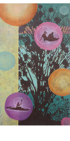 Inner Circle 3, 70x40 cm, Öl auf Leinwand, 2020