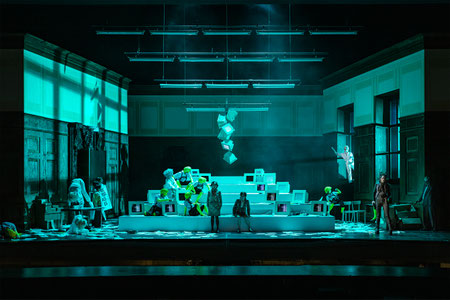 EINBRUCH MEHRERER DUNKELHEITEN// UA// Staatstheater Kassel // 2022 // Regie: Florentine Klepper