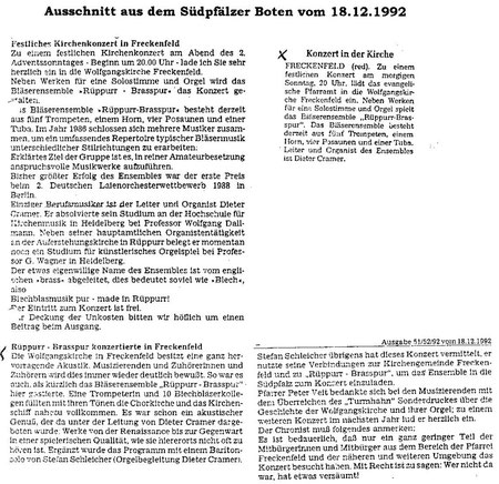 Südpfälzer Bote 18.12.1992