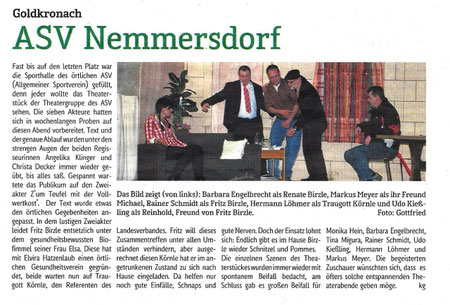 Aus "Mein Verein" vom 1.2.2013