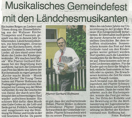 Bericht im E.A. 25.05.2012