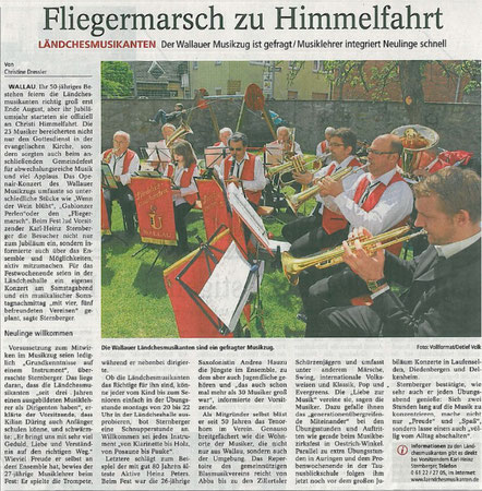 Bericht im Main-Taunus-Kurier vom 23.05.2012