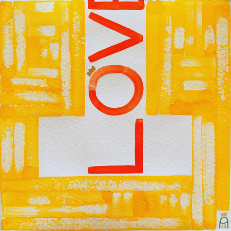 Living Beginning Love (Andy Crown - 2015 - 40 x 40cm)
