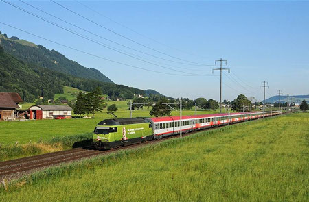 Zug 15163 bei Bilten - Foto: Neel Bechtiger