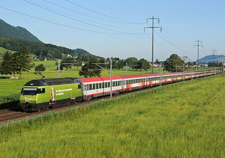 Zug 15163 bei Bilten - Foto: Neel Bechtiger