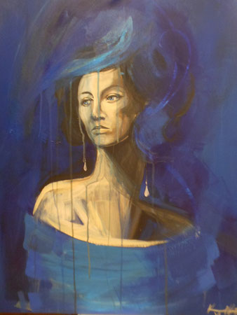 Blue Dream  / 80 x 70 cm / Acryl 