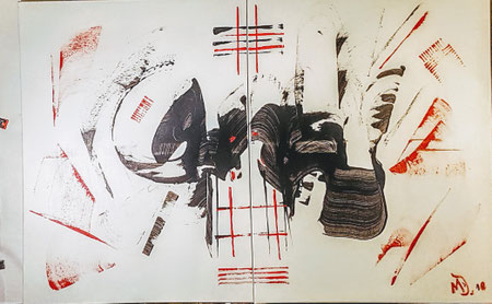 22 b.  Öl-Acryl-Mischtechnik, Preis auf Anfrage