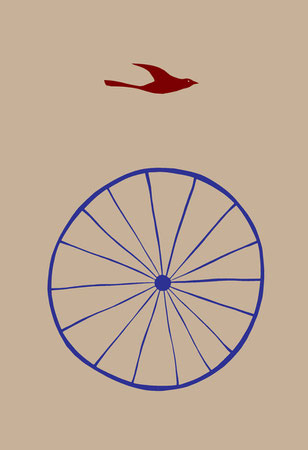 Wheel Bird 2005.  Digital print, edition of twenty, signed and numbered.  Image size 7 x 5".  Paper size 11 x 8.5". 