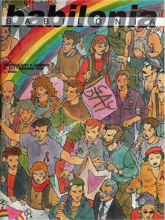 Copertina per il mensile "Babilonia" - 1993
