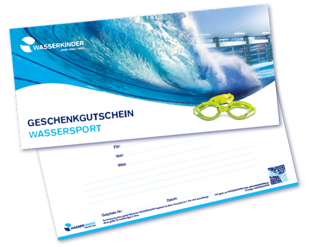WASSERKINDER Geschenkgutschein Wassersport